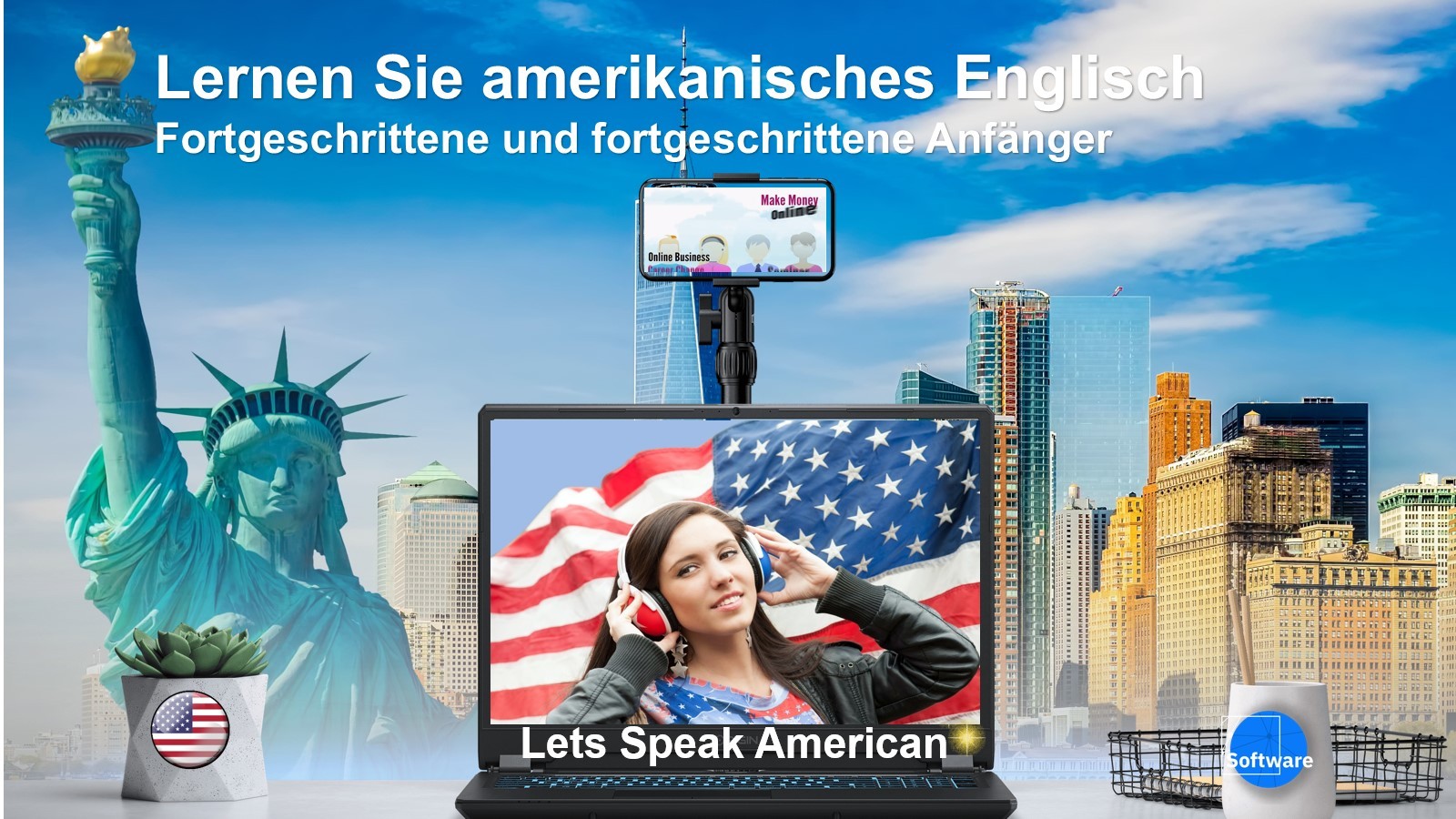 Lernen Sie amerikanisches Englisch fortgeschrittene Anfänger